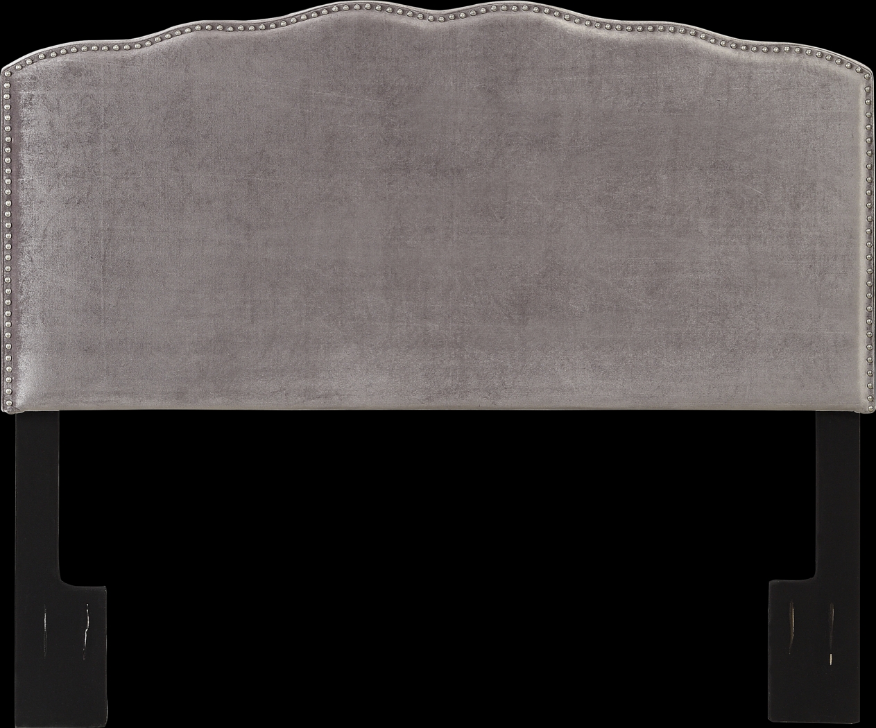 Amia Silver Queen Upholstered Headboard - Thumbnail - Image 1
