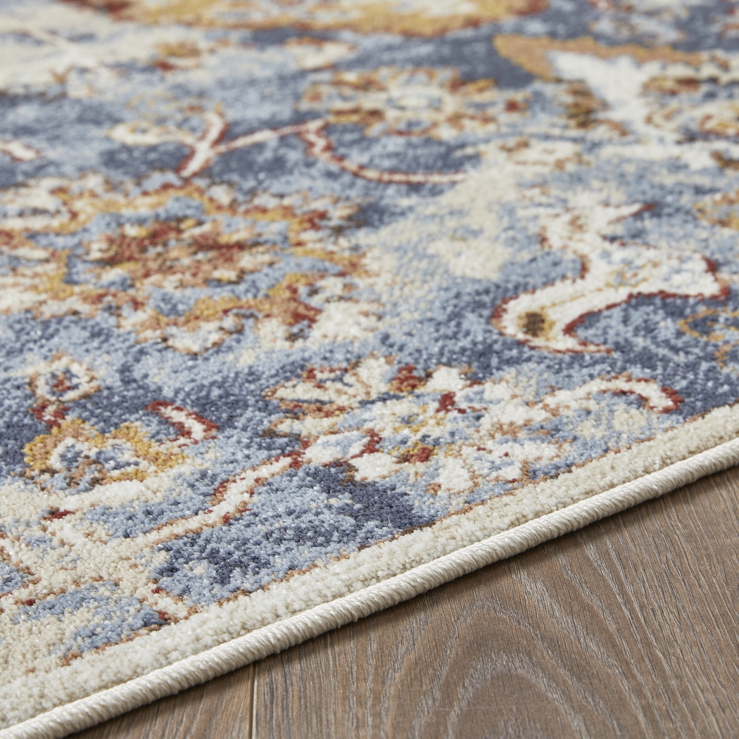 Amibell Blue 2' x 6'7 Runner Rug - Thumbnail - Image 2