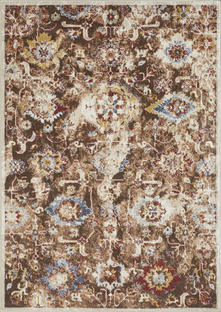 Amibell Brown 5'3 x 7'3 Area Rug - Thumbnail - Image 1