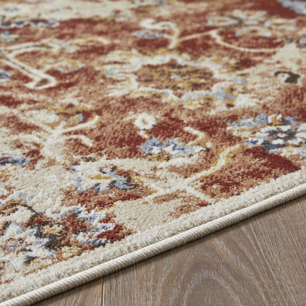 Amibell Orange 2' x 6'7 Runner Rug - Thumbnail - Image 2