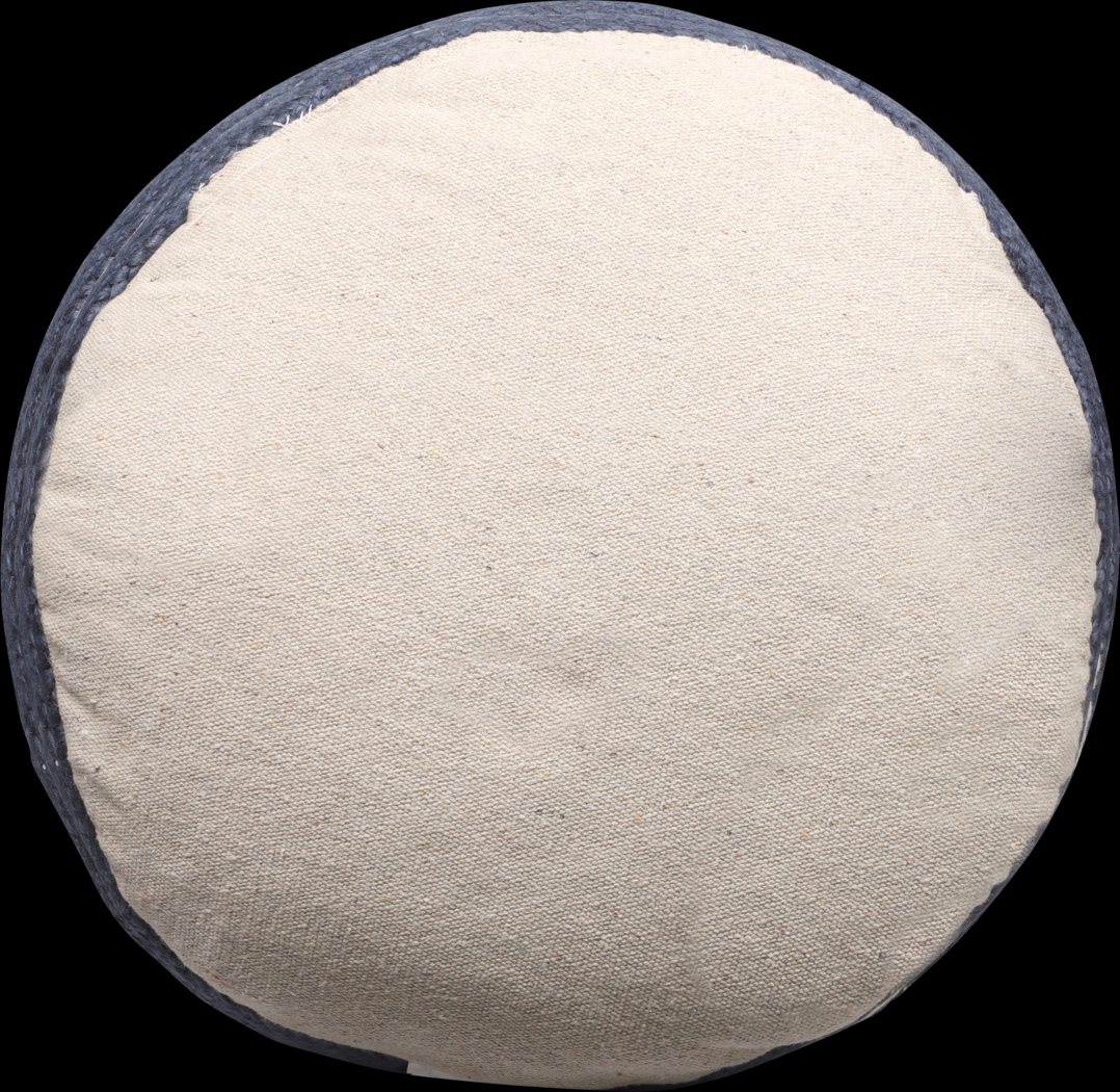 Amiden Natural/Navy Pouf - Thumbnail - Image 3