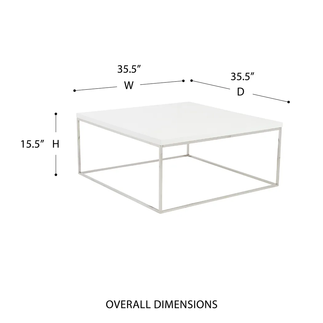 Amiebleu I White Cocktail Table - Thumbnail - Image 6