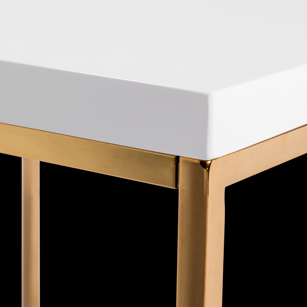 Amiebleu II White Cocktail Table - Thumbnail - Image 4