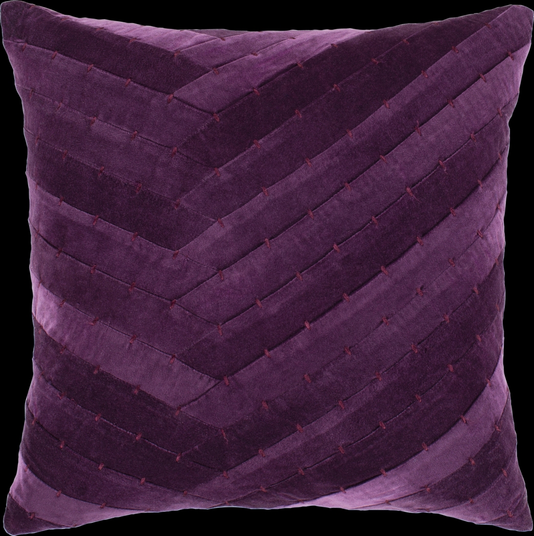 Amiena I Dark Purple Accent Pillow - Thumbnail - Image 1