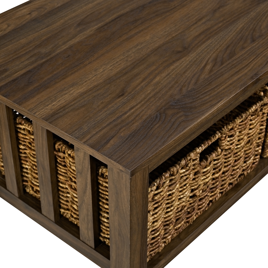Amilly Walnut Cocktail Table - Thumbnail - Image 3