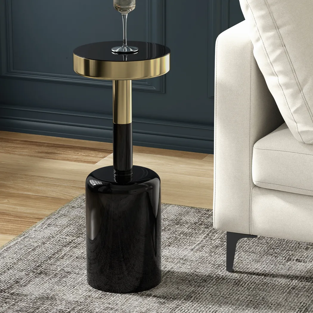 Aminata Black Side Table - Thumbnail - Image 2
