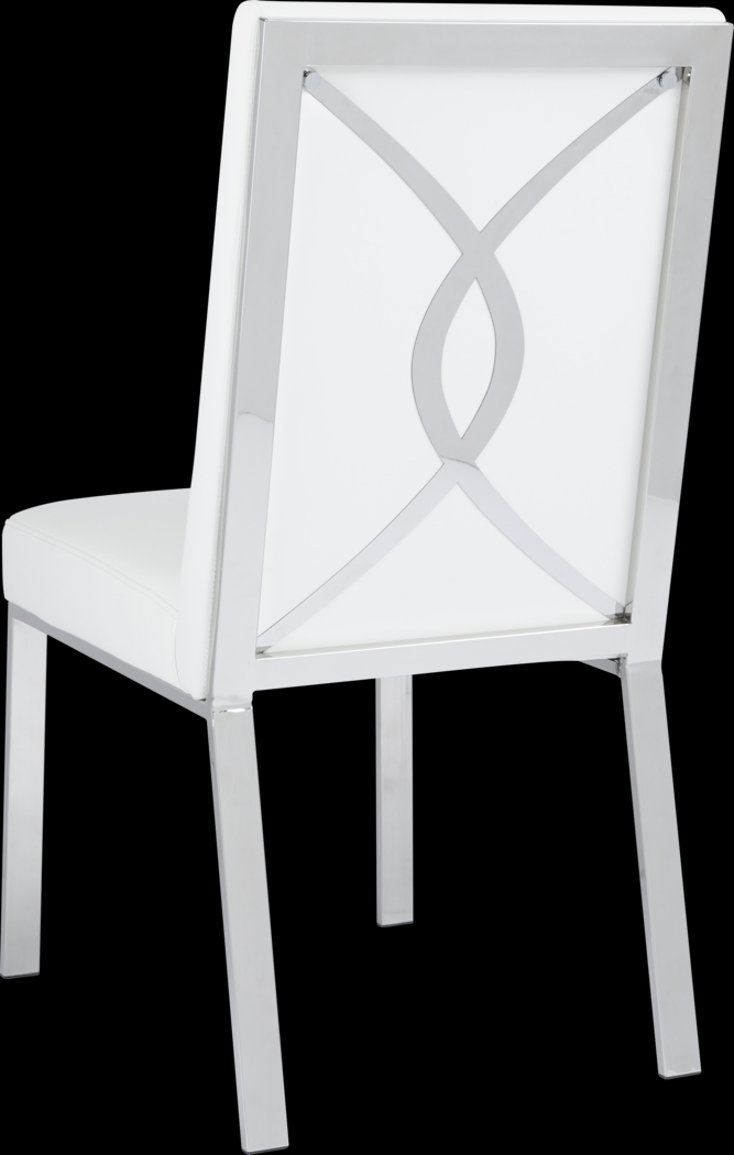 Amis White Dining Chair - Thumbnail - Image 2