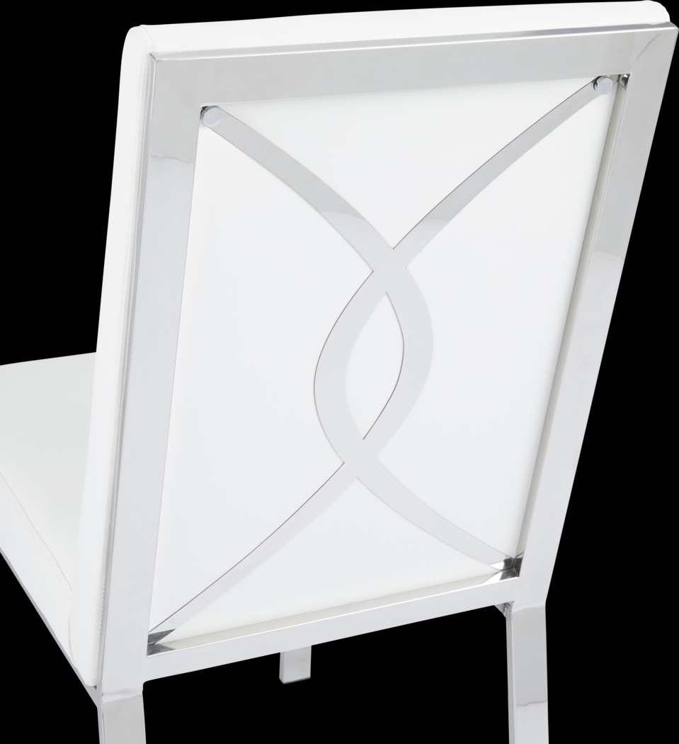 Amis White Dining Chair - Thumbnail - Image 3