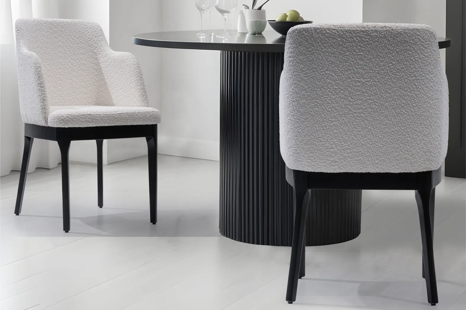 Amish White Side Chair - Thumbnail - Image 2