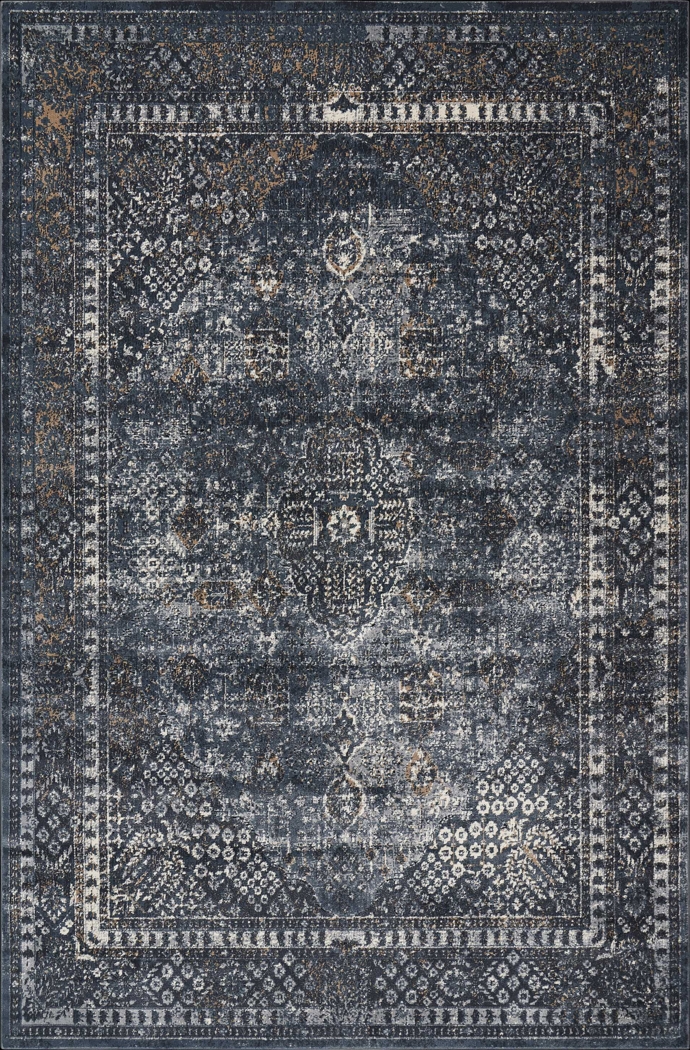 Amisia Navy 5'3 x 7'7 Rug - Thumbnail - Image 1