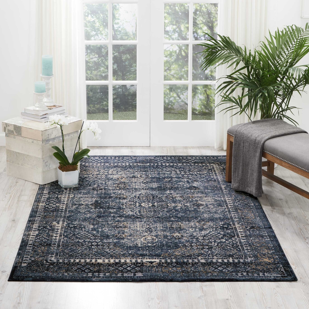 Amisia Navy 9' x 12' Rug - Thumbnail - Image 4