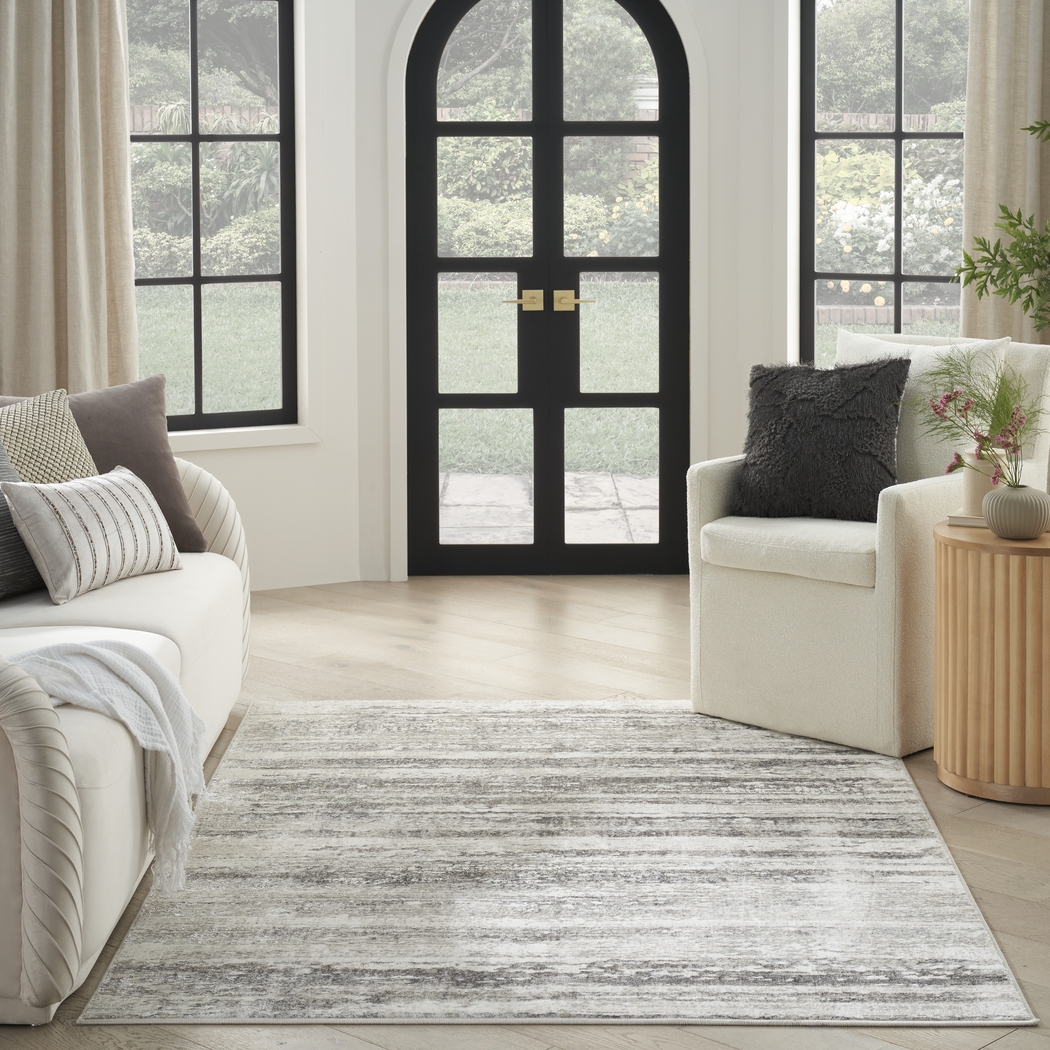 Amisra Cream/Gray 3'11 x 5'11 Rug - Thumbnail - Image 2