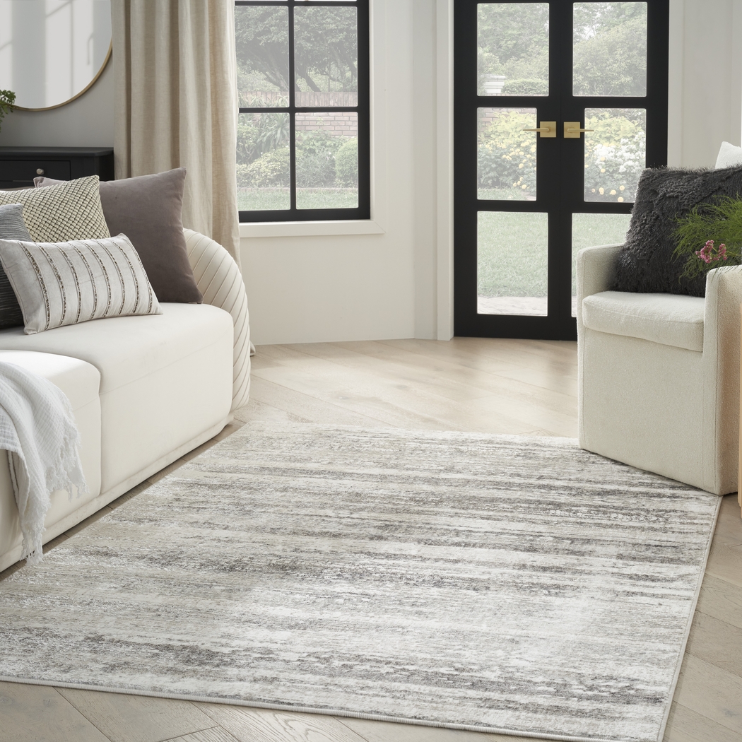 Amisra Cream/Gray 3'11 x 5'11 Rug - Thumbnail - Image 3
