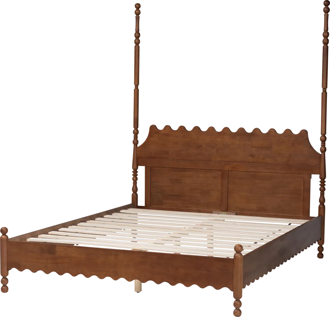 Amlai Brown King Platform Bed - Image 4