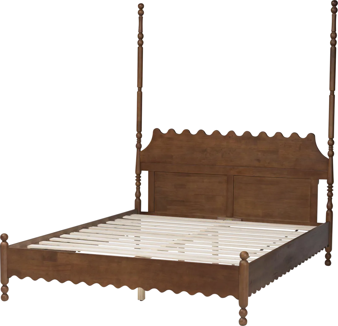 Amlai Brown Queen Platform Bed - Image 4