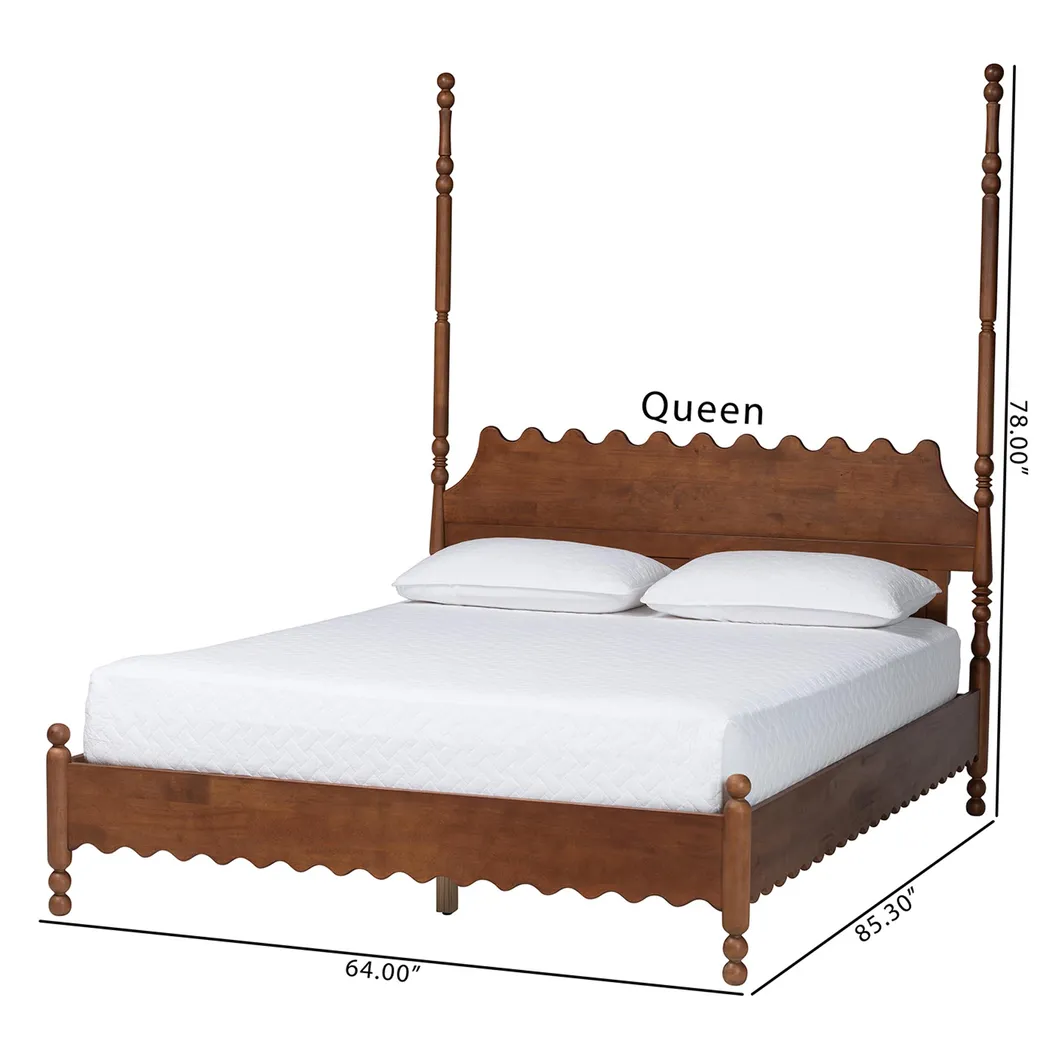 Amlai Brown Queen Platform Bed - Image 6