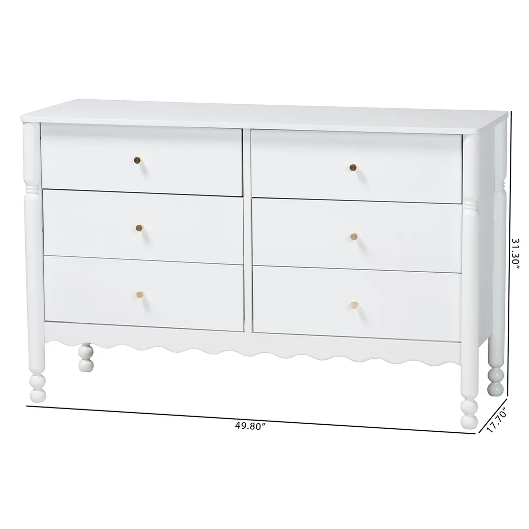 Amlai White Dresser - Image 7