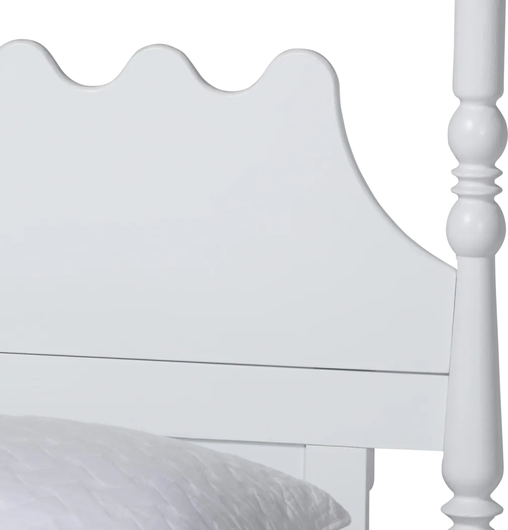 Amlai White King Platform Bed - Image 7
