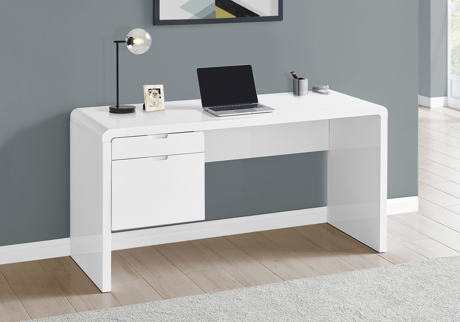 Amleht White Desk - Thumbnail - Image 10