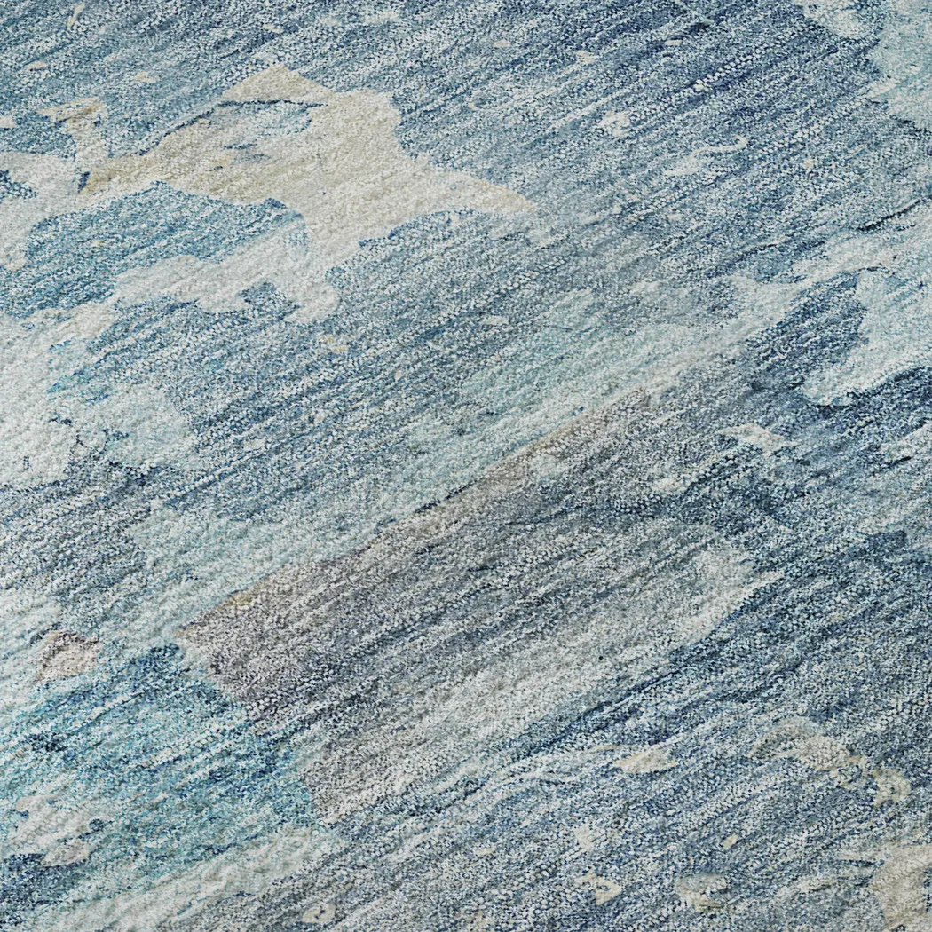 Amme Blue 5' x 8' Machine Washable Rug - Thumbnail - Image 3