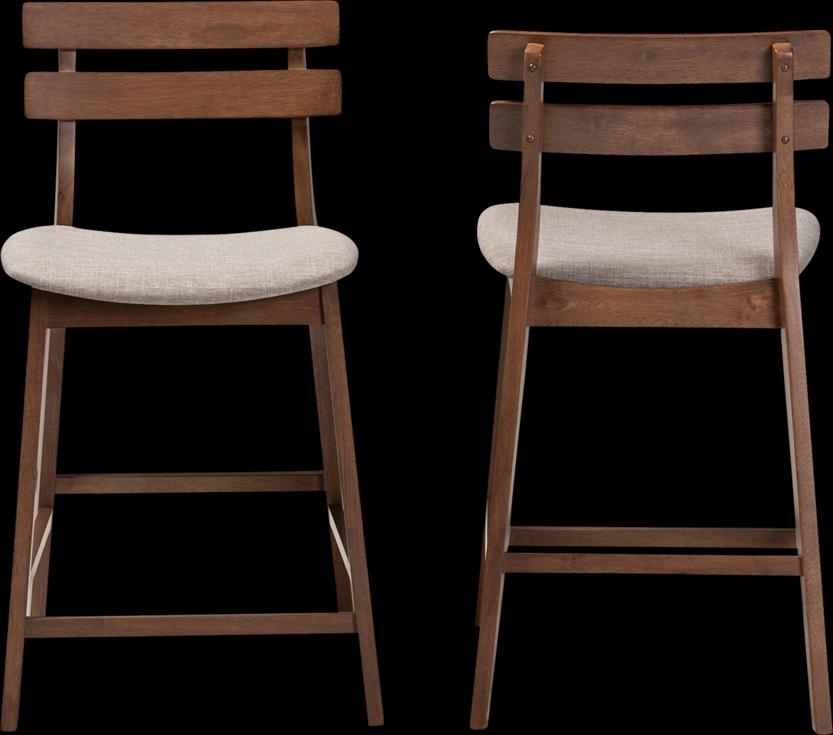 Ammerse Light Gray Counter Stool, Set of 2 - Thumbnail - Image 2