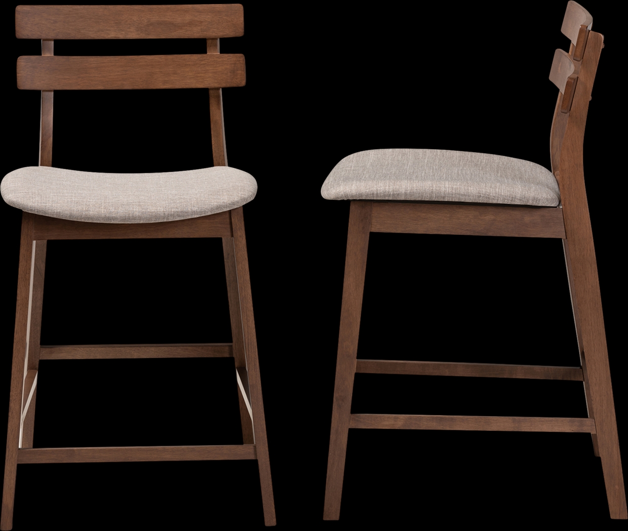 Ammerse Light Gray Counter Stool, Set of 2 - Thumbnail - Image 3