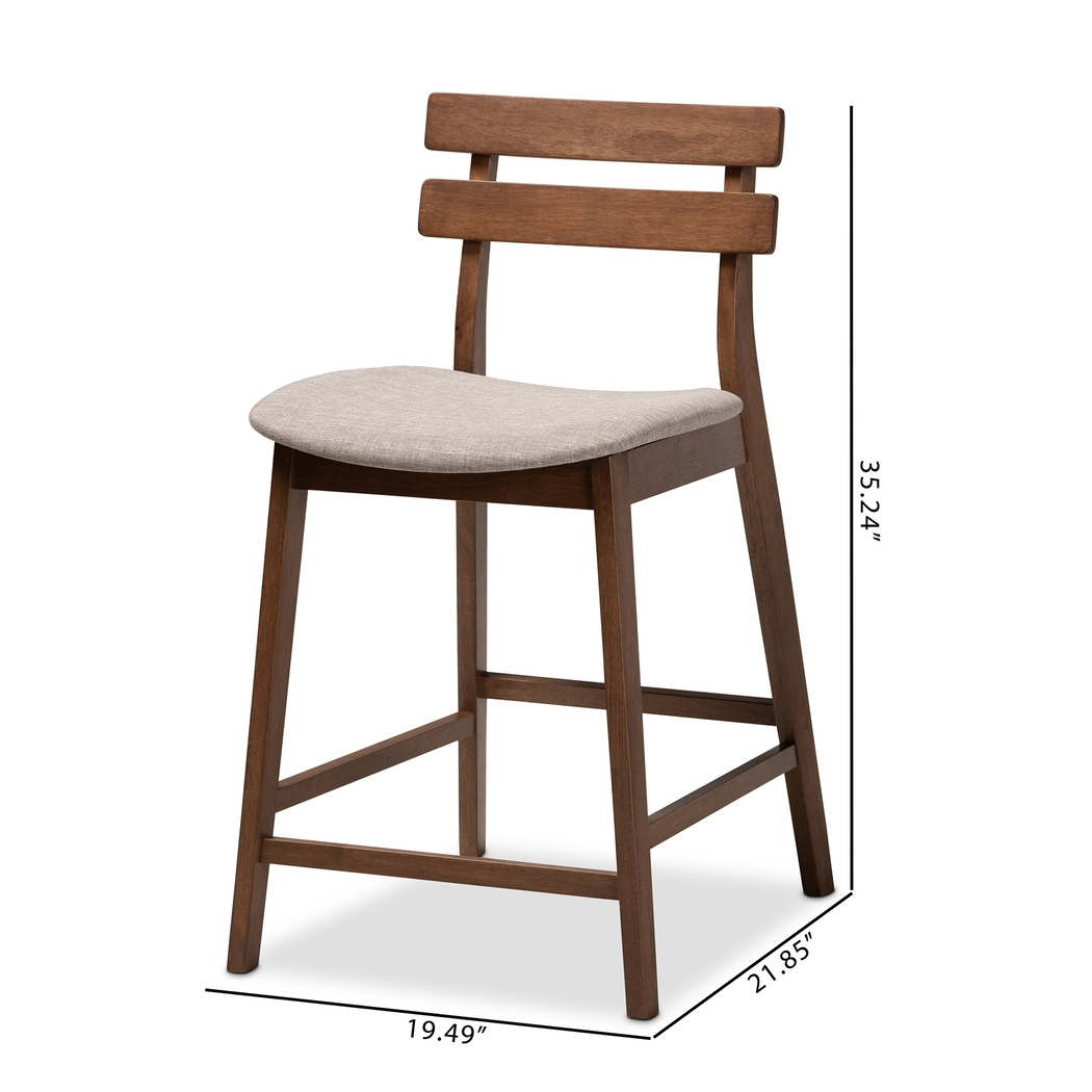 Ammerse Light Gray Counter Stool, Set of 2 - Thumbnail - Image 9