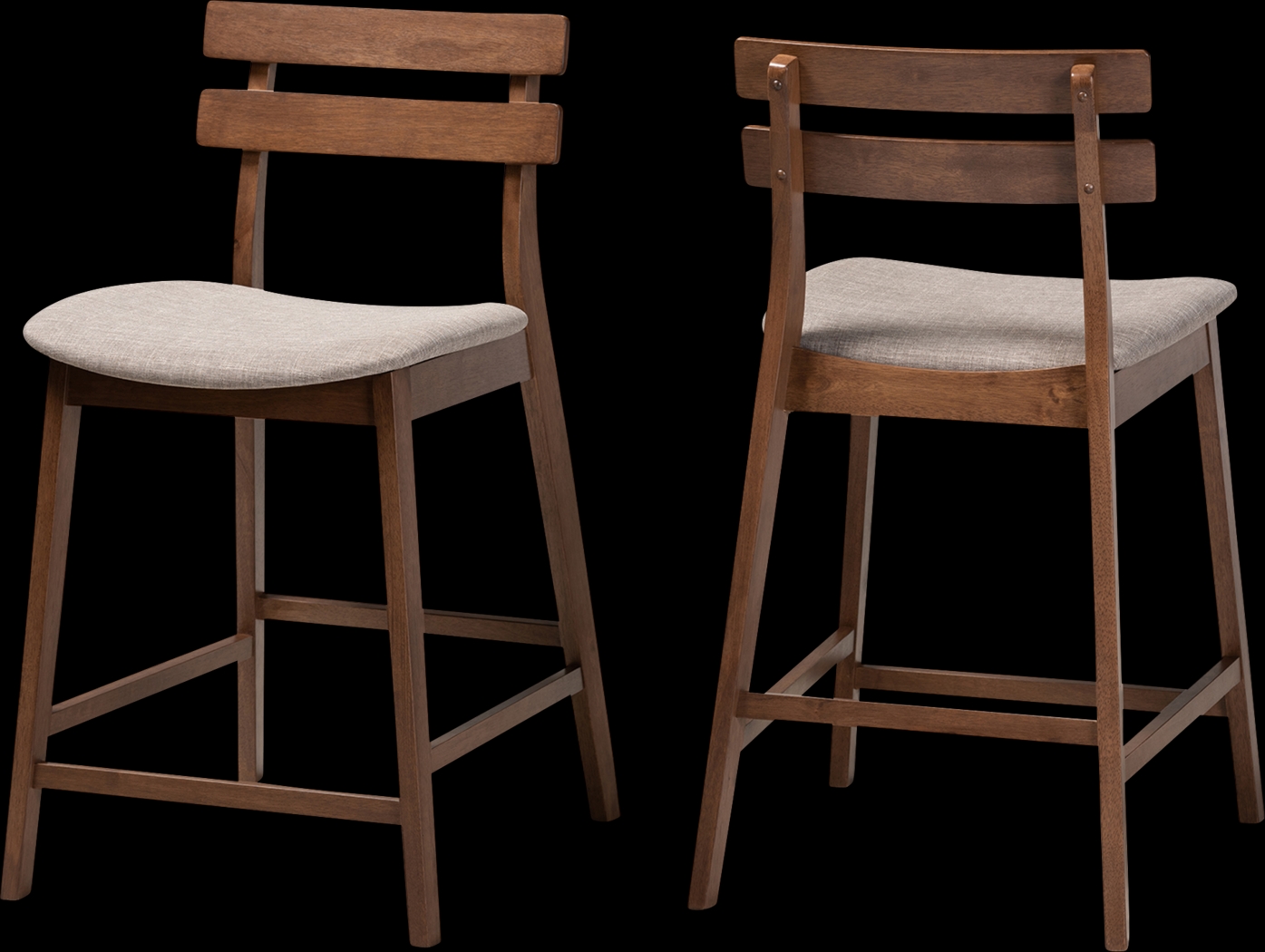 Ammerse Light Gray Counter Stool, Set of 2 - Thumbnail - Image 1