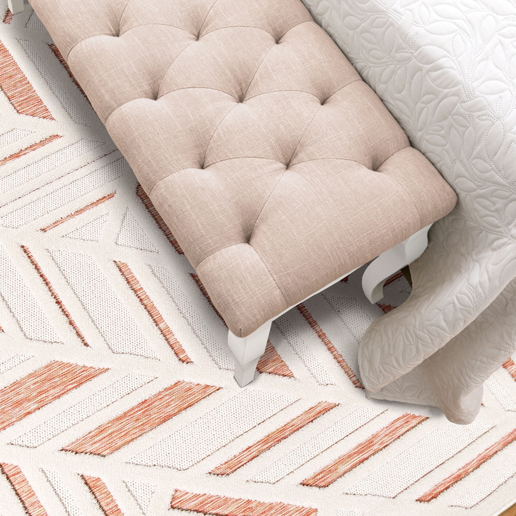 Ammie Orange 5'3 x 7'6 Rug - Thumbnail - Image 3