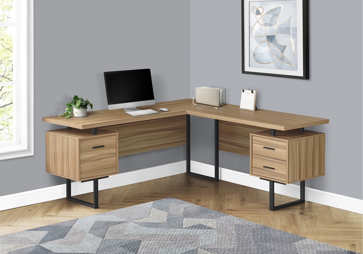 Ammonett Brown Desk - Thumbnail - Image 2