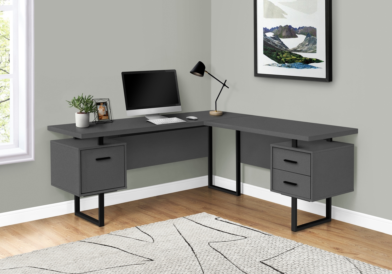Ammonett Graphite Desk - Thumbnail - Image 2