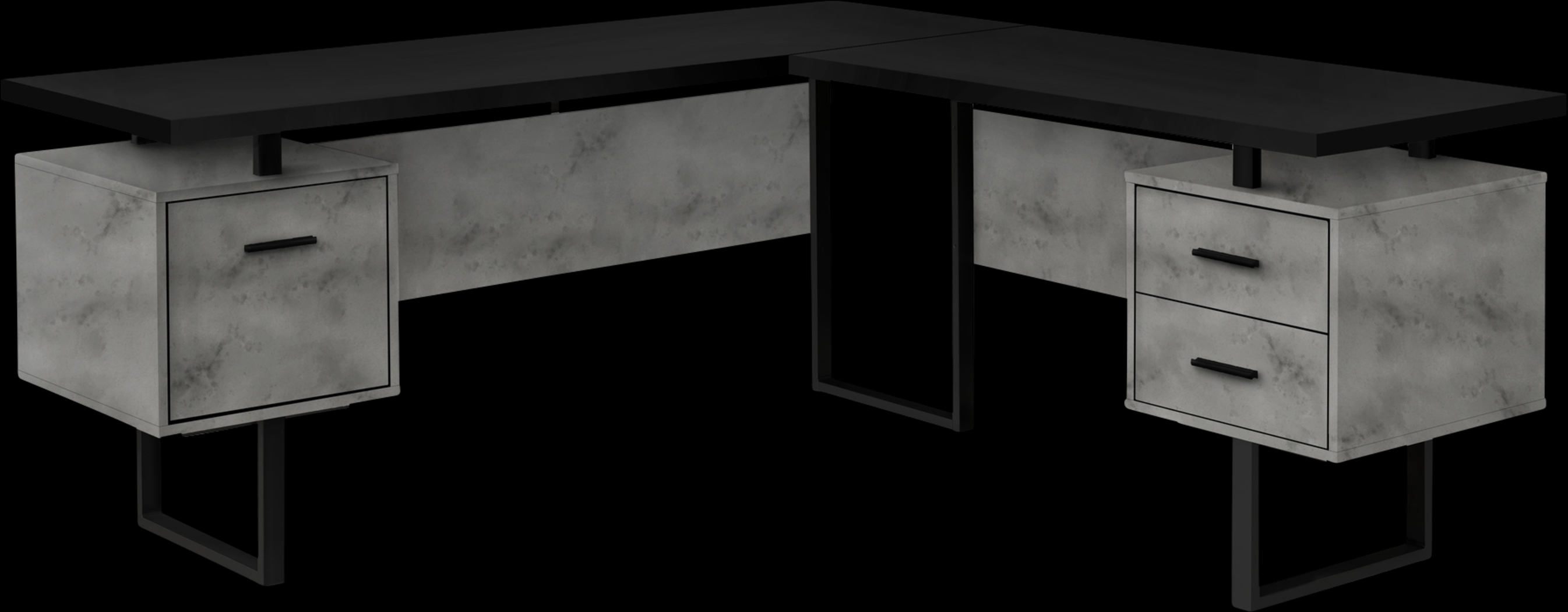 Ammonett Gray Desk - Thumbnail - Image 1