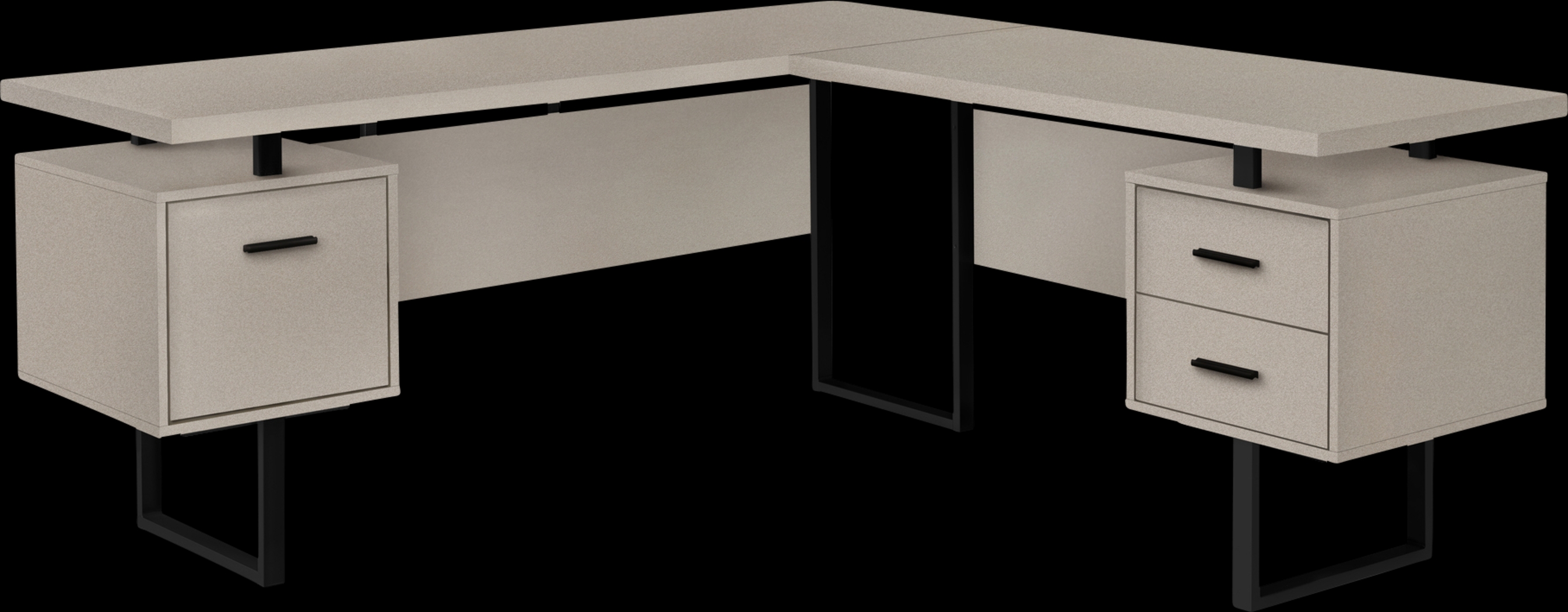 Ammonett Taupe Desk - Thumbnail - Image 1