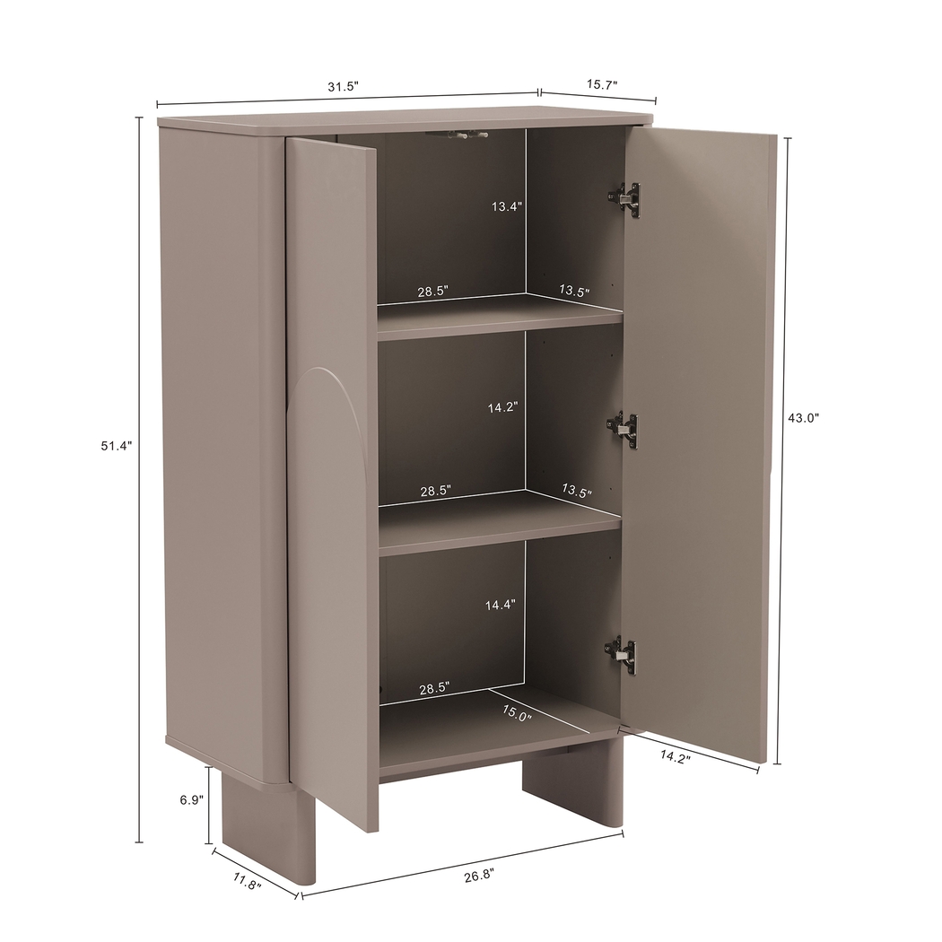 Ammons Brown Accent Cabinet - Thumbnail - Image 5