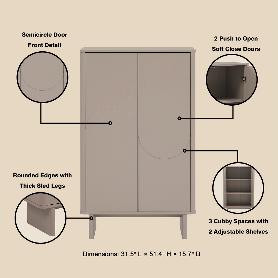 Ammons Brown Accent Cabinet - Thumbnail - Image 6