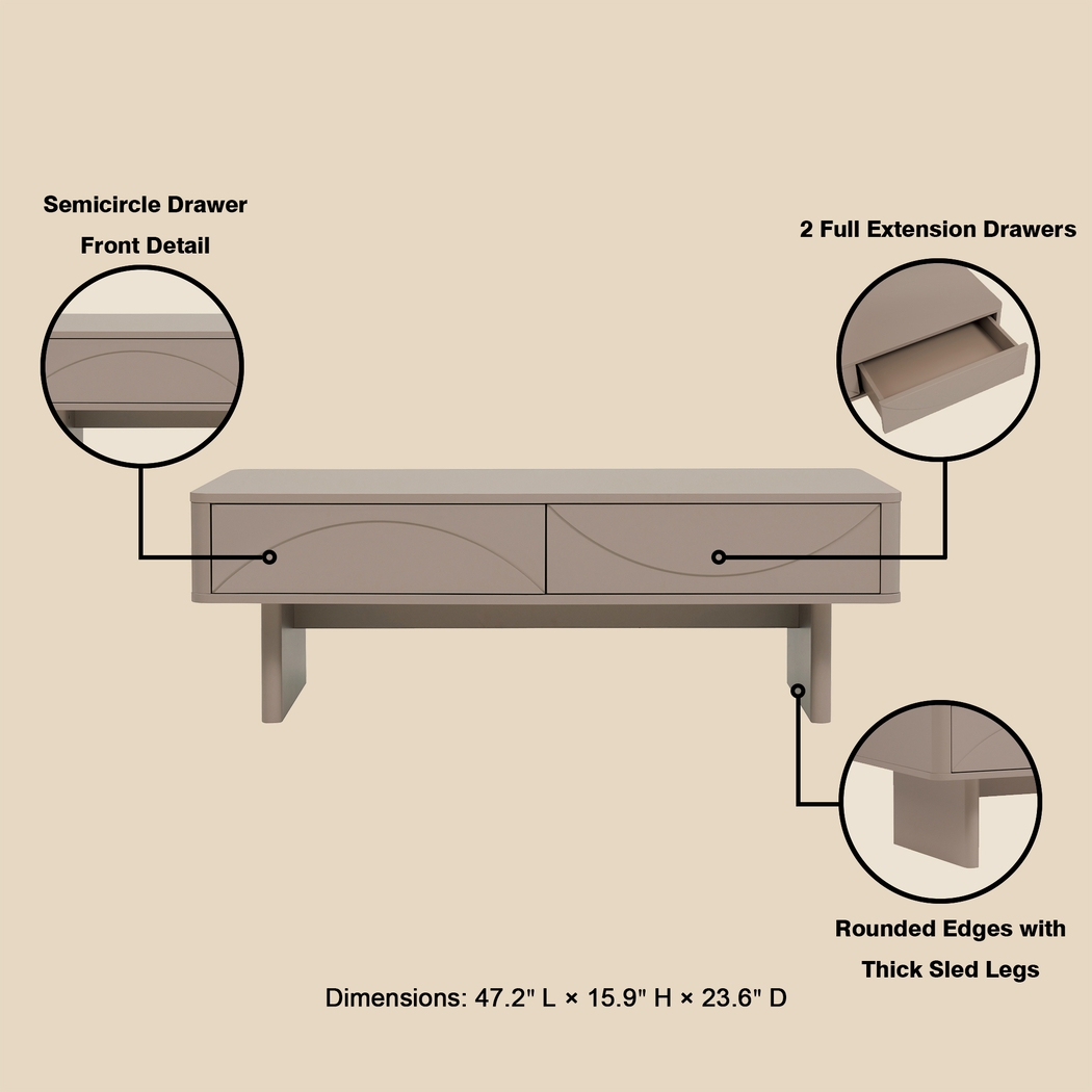 Ammons Brown Cocktail Table - Thumbnail - Image 5