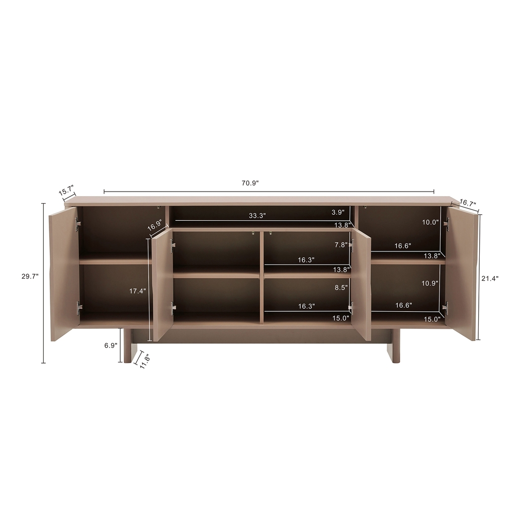Ammons Brown Sideboard - Thumbnail - Image 5