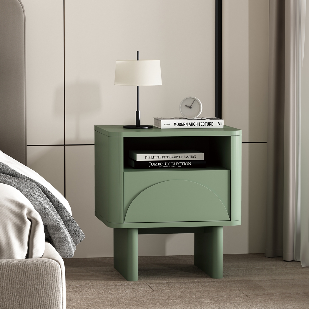 Ammons Green Nightstand - Thumbnail - Image 2