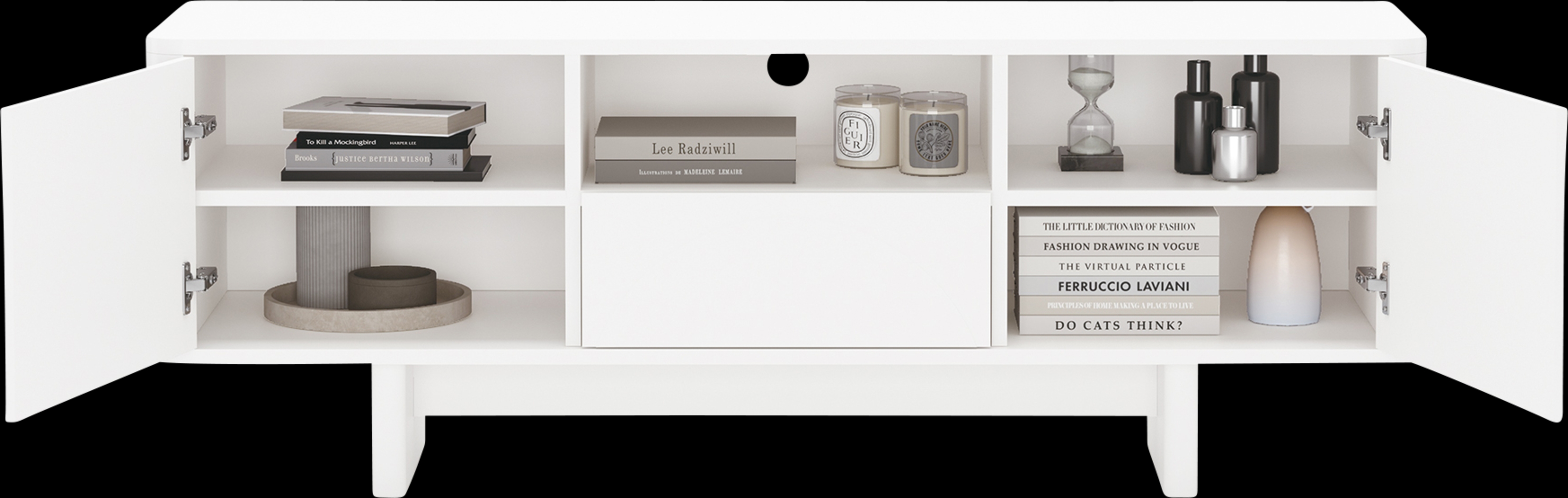 Ammons White 59.5 in. Console - Thumbnail - Image 12