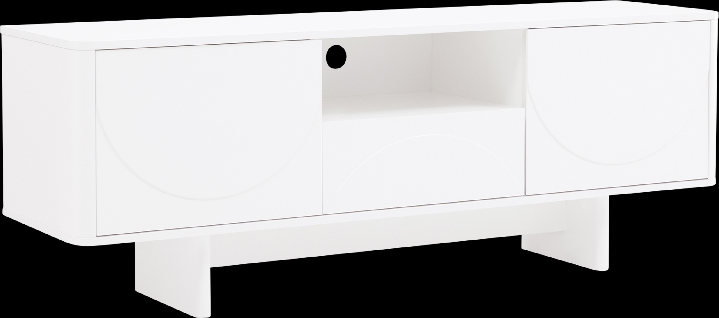 Ammons White 59.5 in. Console - Thumbnail - Image 1