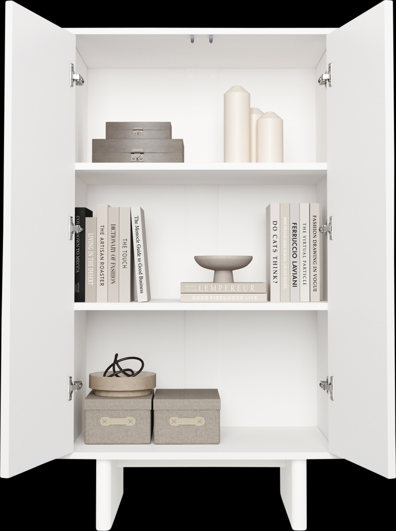 Ammons White Accent Cabinet - Thumbnail - Image 12