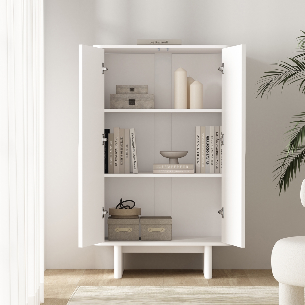 Ammons White Accent Cabinet - Thumbnail - Image 3