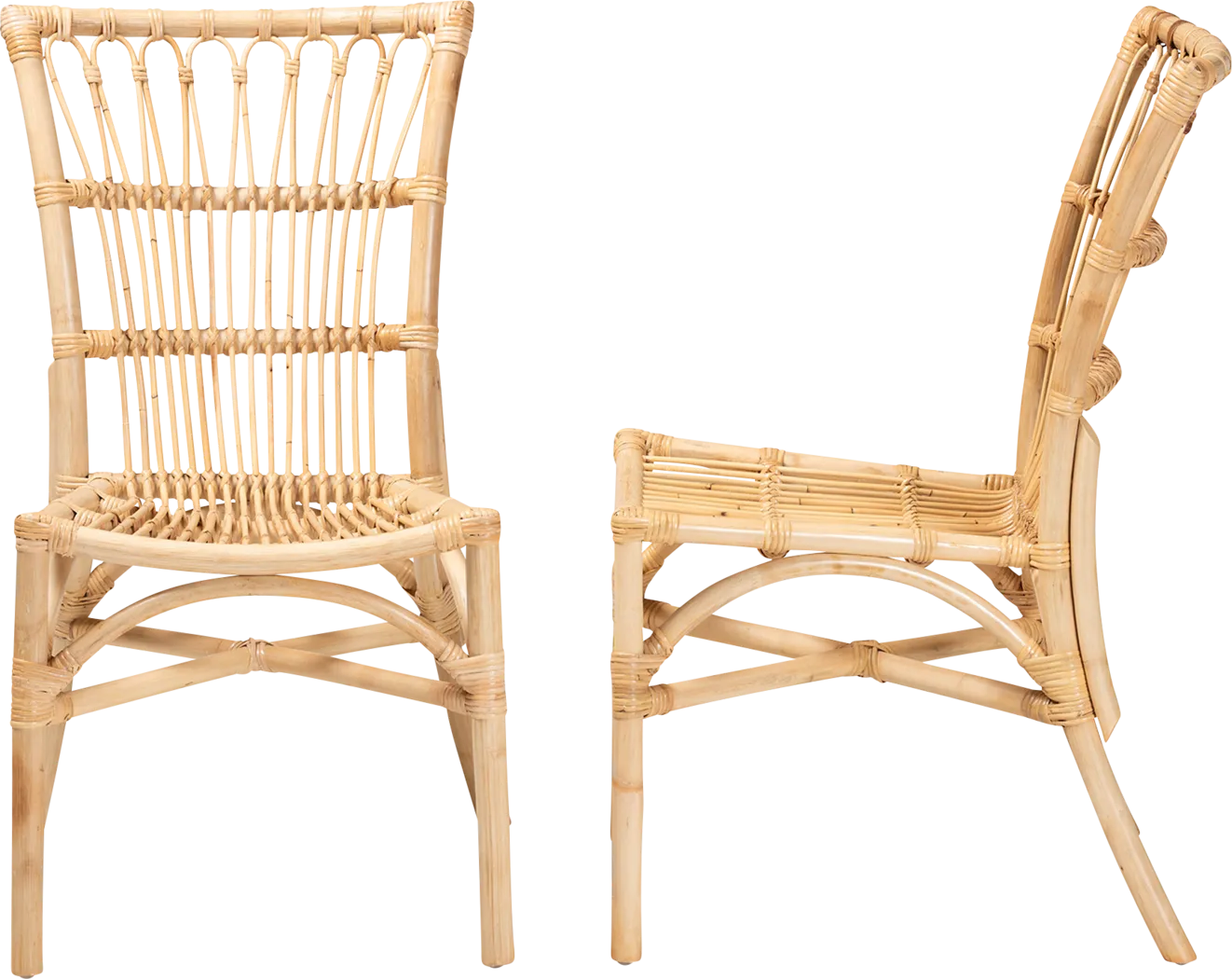 Amniora Brown Side Chair Set of 2 - Thumbnail - Image 4