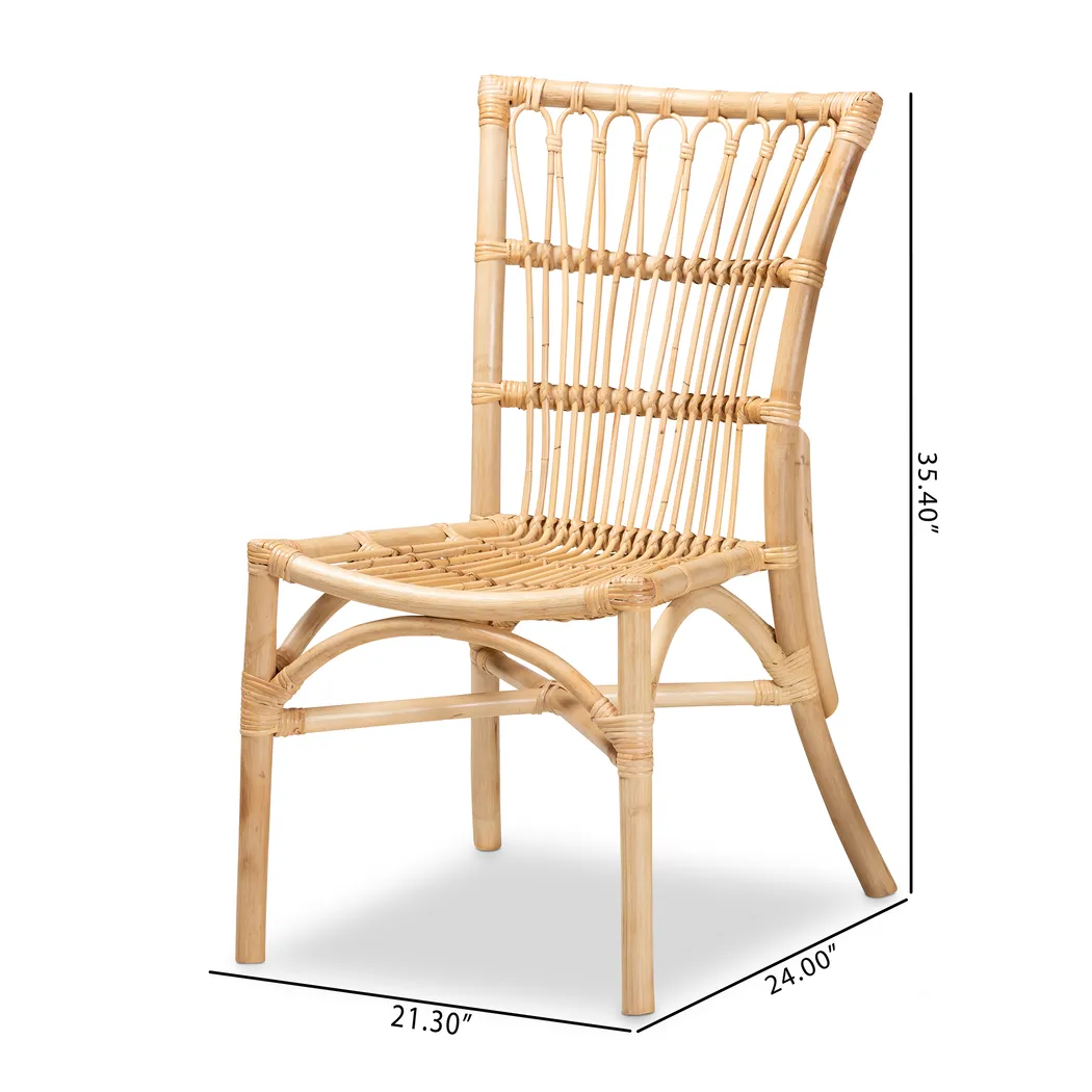 Amniora Brown Side Chair Set of 2 - Thumbnail - Image 9