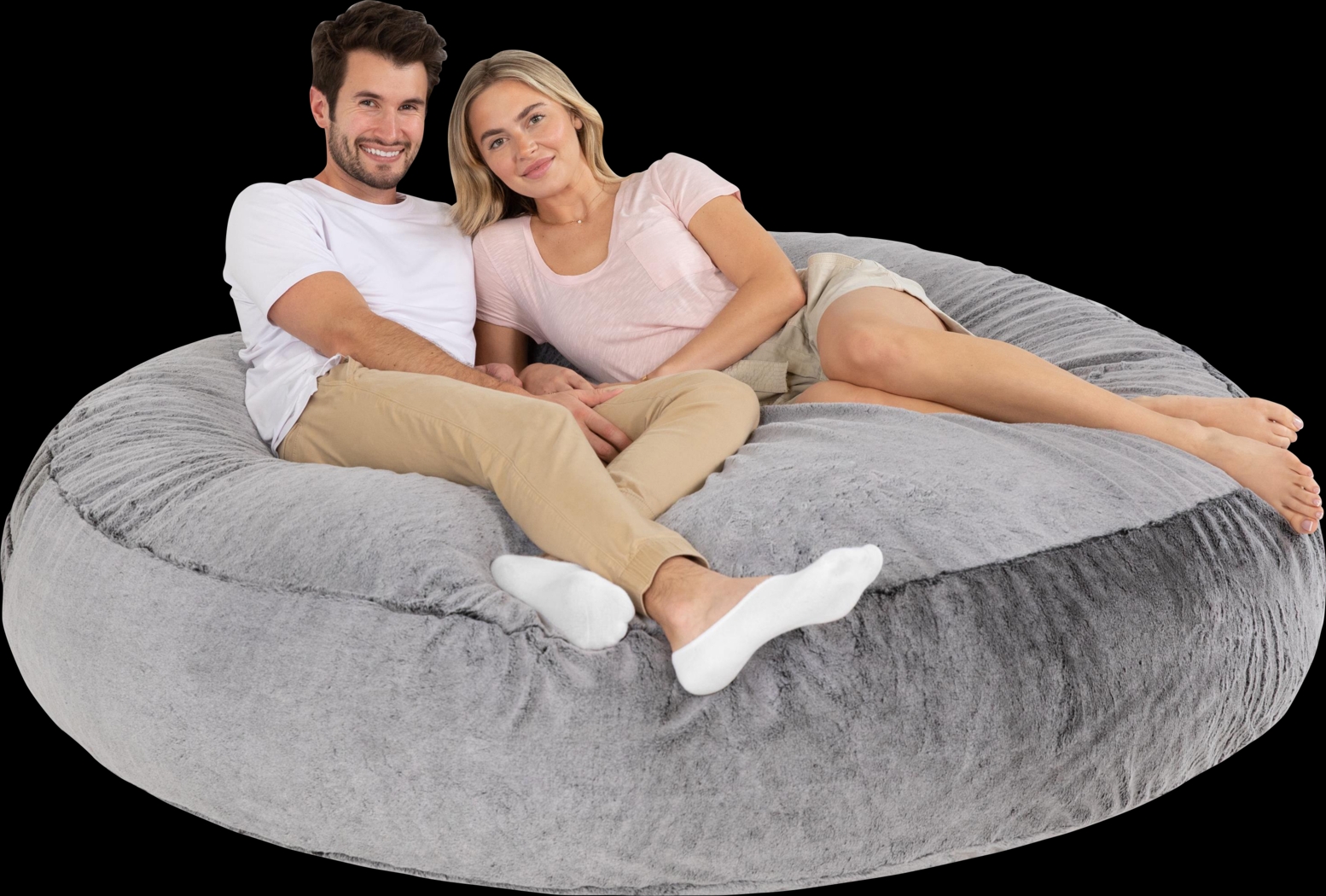 Kids Amnons Gray Bean Bag Chair - Thumbnail - Image 4