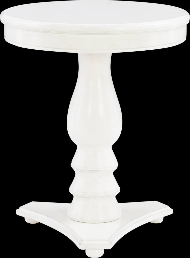 Amorette White Accent Table - Thumbnail - Image 2