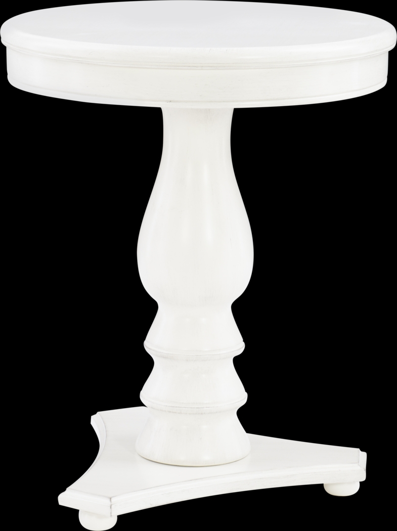 Amorette White Accent Table - Thumbnail - Image 1