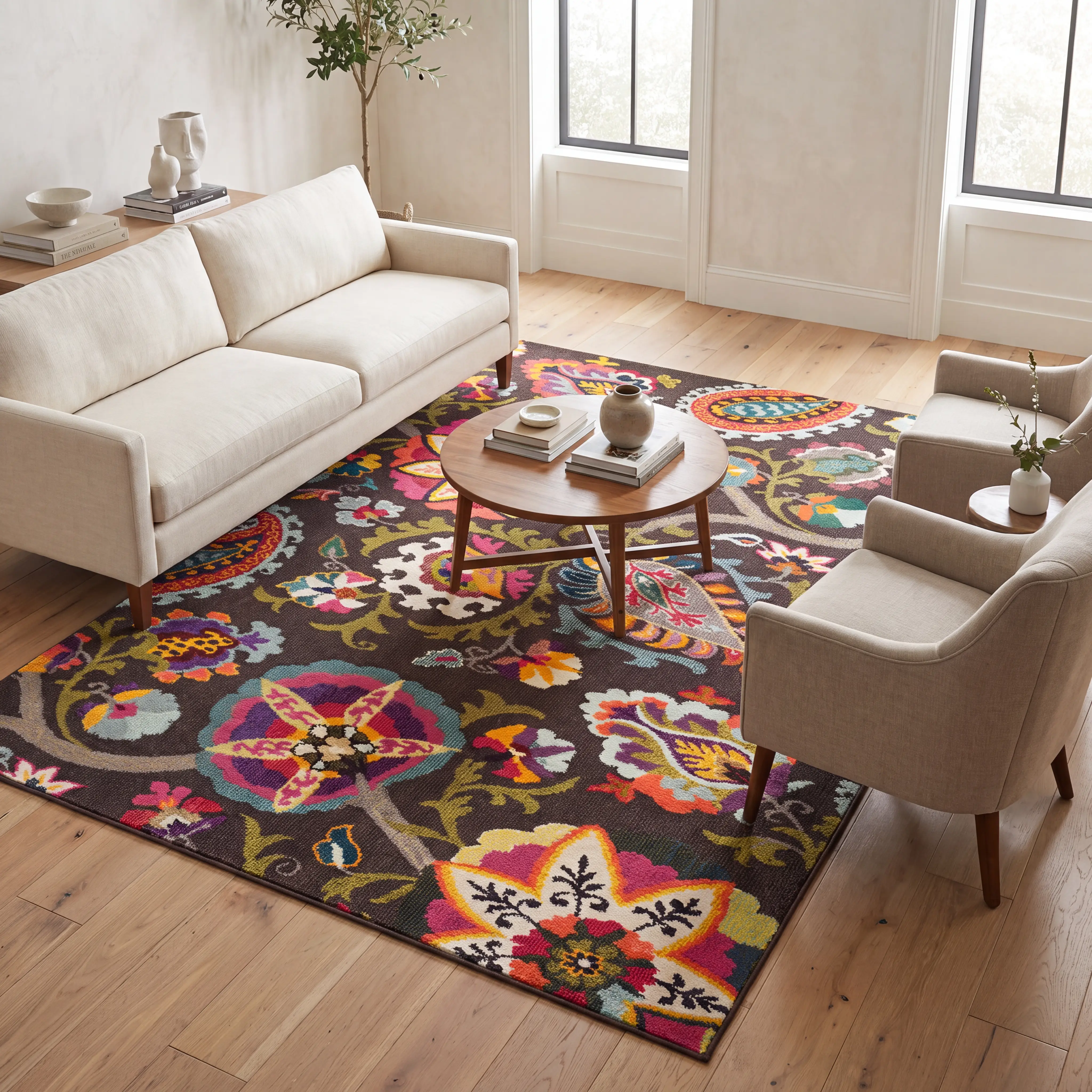 Amorina Brown 5'1 x 7'7 Rug - Image 3