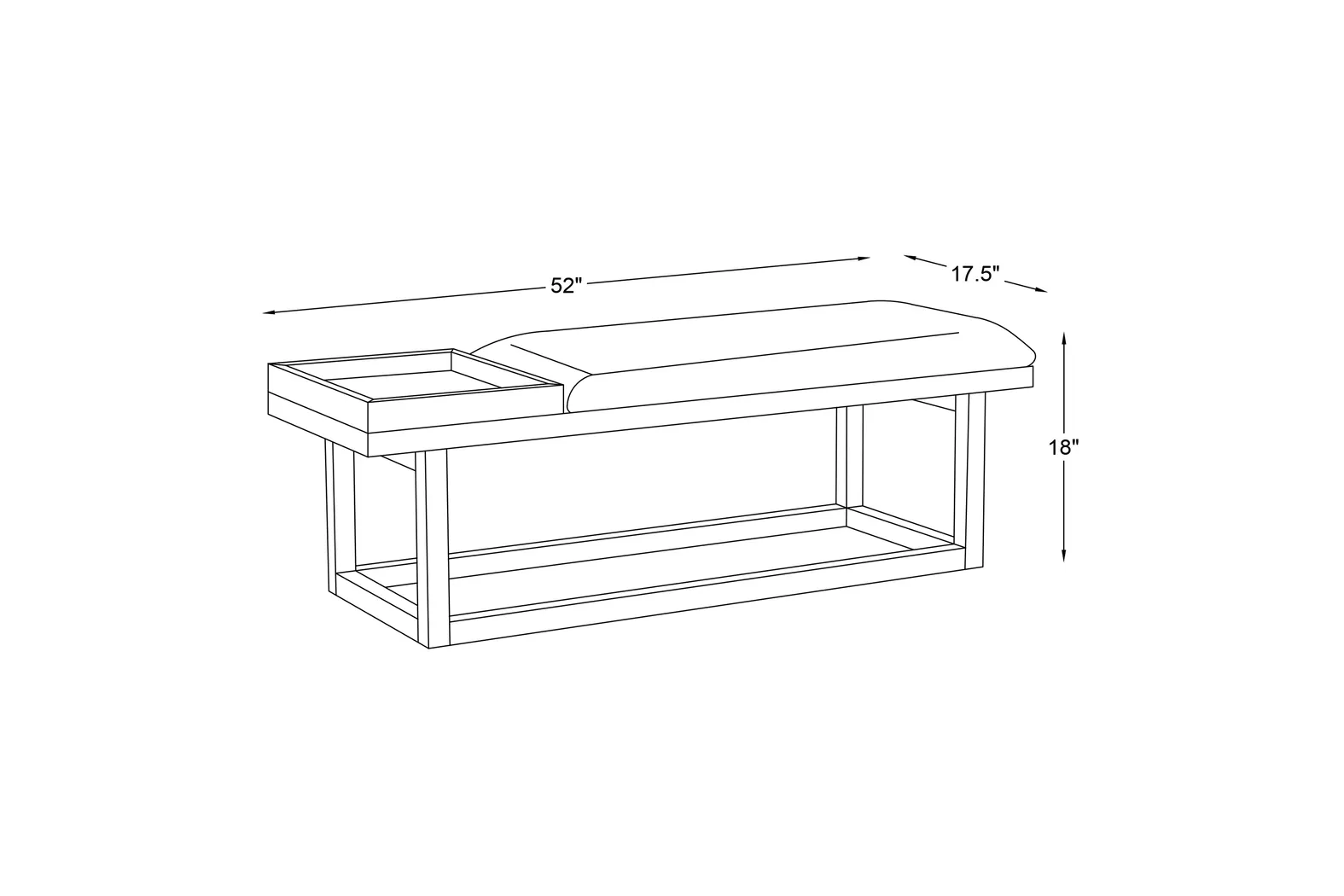 Amoroso Brown/Navy Bench - Image 12