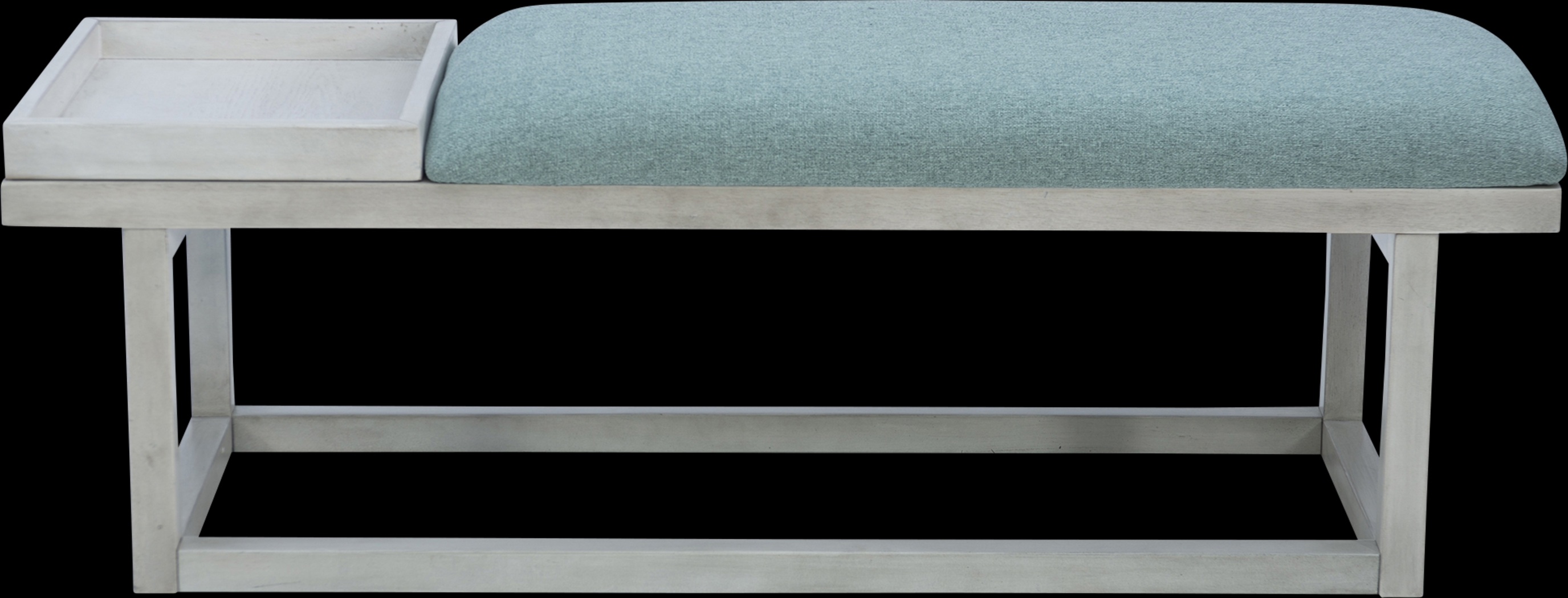 Amoroso White/Aqua Bench - Thumbnail - Image 3
